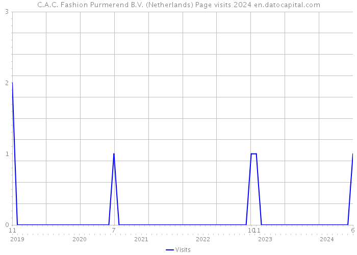 C.A.C. Fashion Purmerend B.V. (Netherlands) Page visits 2024 