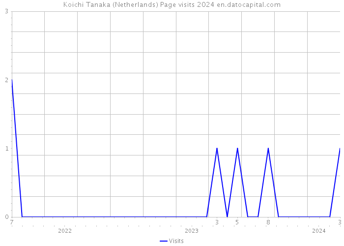 Koichi Tanaka (Netherlands) Page visits 2024 