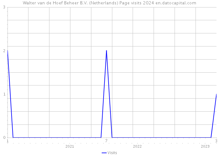Walter van de Hoef Beheer B.V. (Netherlands) Page visits 2024 