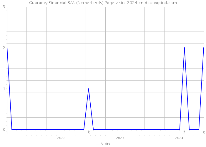 Guaranty Financial B.V. (Netherlands) Page visits 2024 