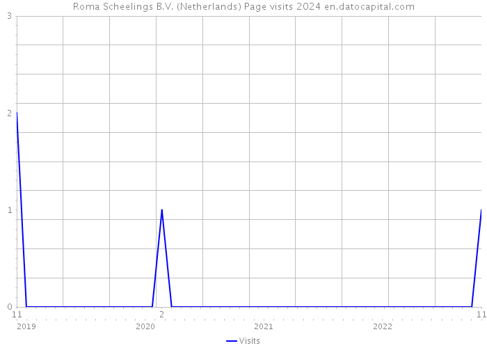 Roma Scheelings B.V. (Netherlands) Page visits 2024 