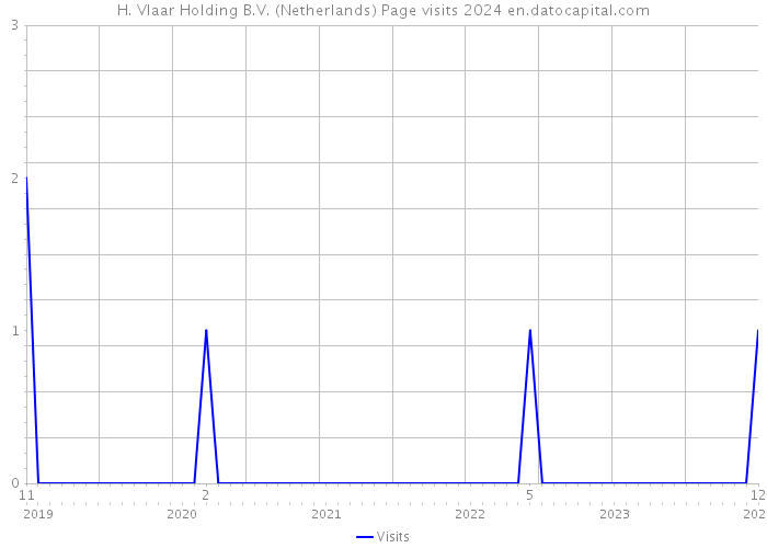 H. Vlaar Holding B.V. (Netherlands) Page visits 2024 