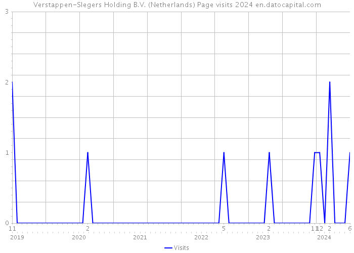 Verstappen-Slegers Holding B.V. (Netherlands) Page visits 2024 