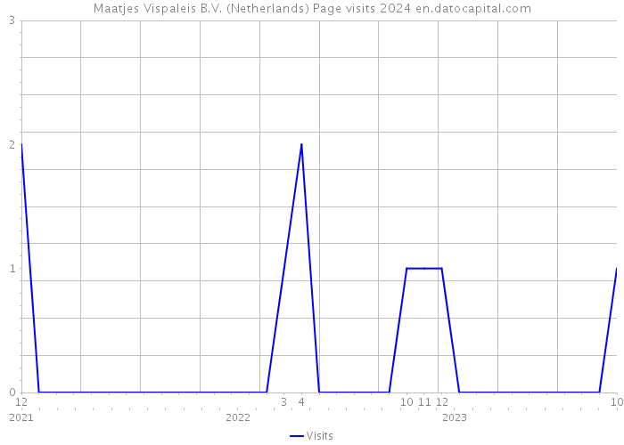 Maatjes Vispaleis B.V. (Netherlands) Page visits 2024 