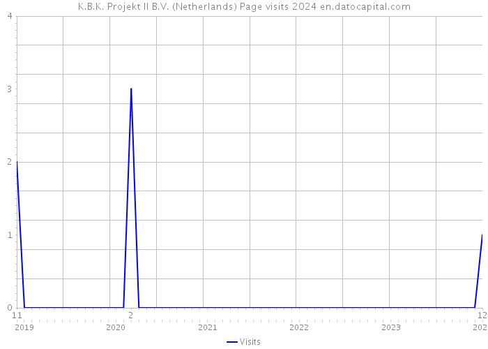 K.B.K. Projekt II B.V. (Netherlands) Page visits 2024 