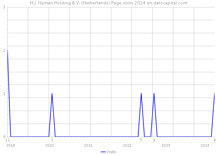 H.J. Nijman Holding B.V. (Netherlands) Page visits 2024 