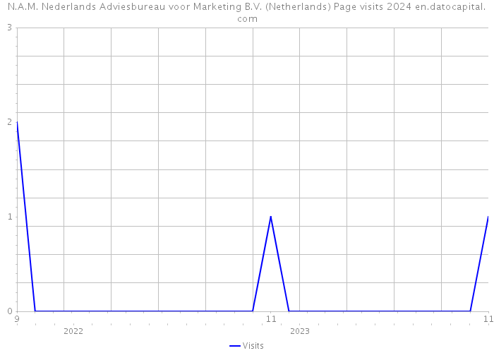 N.A.M. Nederlands Adviesbureau voor Marketing B.V. (Netherlands) Page visits 2024 