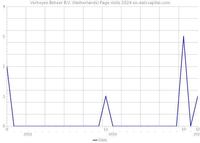 Verheyen Beheer B.V. (Netherlands) Page visits 2024 