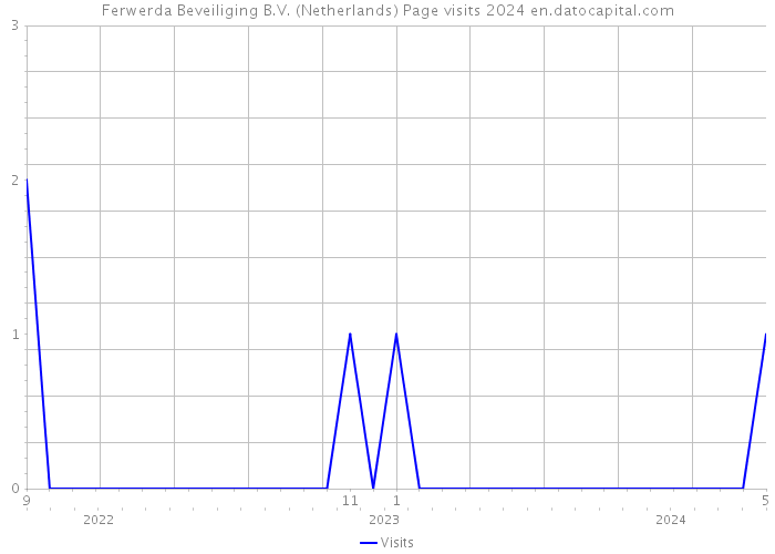 Ferwerda Beveiliging B.V. (Netherlands) Page visits 2024 