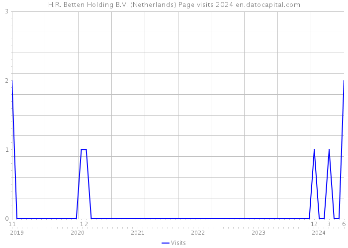 H.R. Betten Holding B.V. (Netherlands) Page visits 2024 