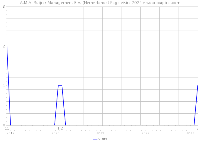 A.M.A. Ruijter Management B.V. (Netherlands) Page visits 2024 