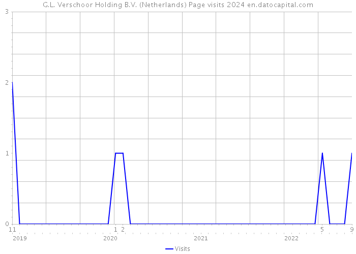 G.L. Verschoor Holding B.V. (Netherlands) Page visits 2024 