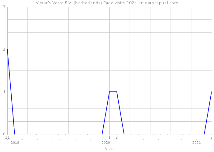 Victor's Veste B.V. (Netherlands) Page visits 2024 