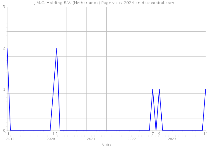 J.M.C. Holding B.V. (Netherlands) Page visits 2024 