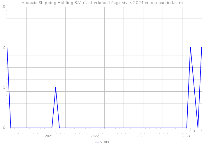 Audacia Shipping Holding B.V. (Netherlands) Page visits 2024 