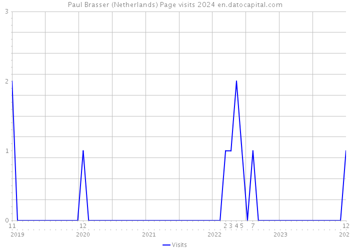 Paul Brasser (Netherlands) Page visits 2024 