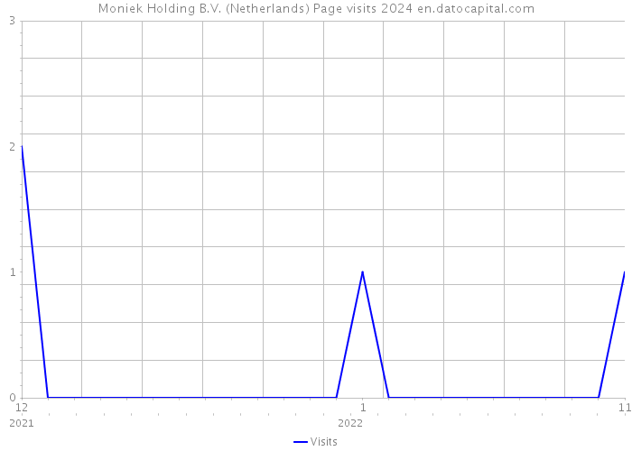 Moniek Holding B.V. (Netherlands) Page visits 2024 