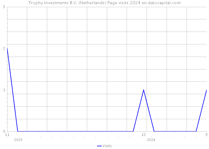 Trophy Investments B.V. (Netherlands) Page visits 2024 