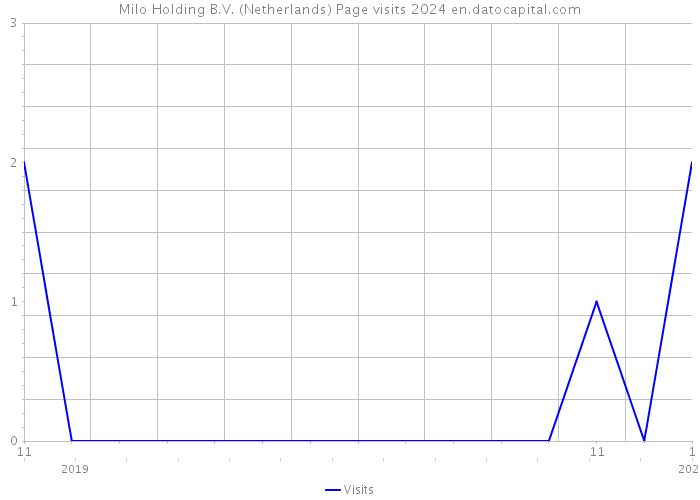 Milo Holding B.V. (Netherlands) Page visits 2024 