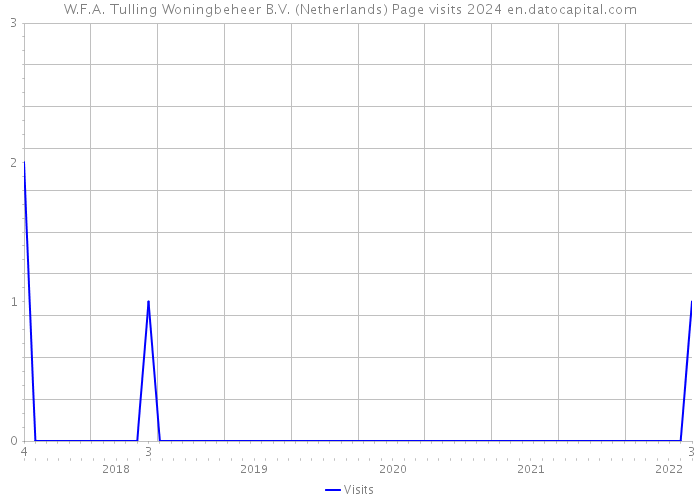 W.F.A. Tulling Woningbeheer B.V. (Netherlands) Page visits 2024 