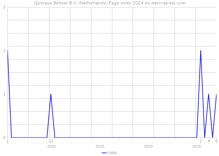 Quinque Beheer B.V. (Netherlands) Page visits 2024 