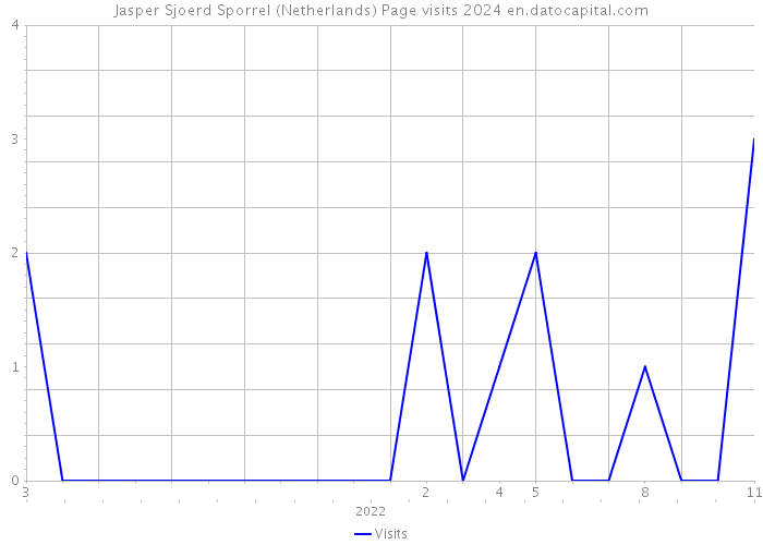 Jasper Sjoerd Sporrel (Netherlands) Page visits 2024 
