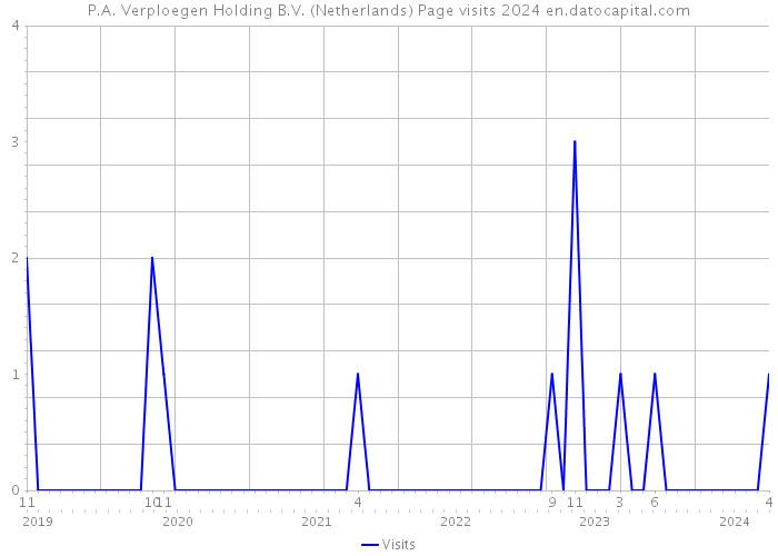 P.A. Verploegen Holding B.V. (Netherlands) Page visits 2024 