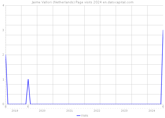 Jaime Vallori (Netherlands) Page visits 2024 