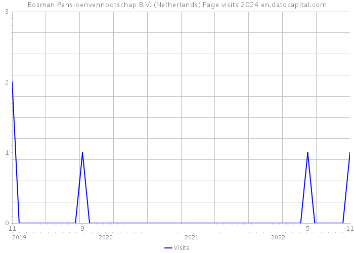 Bosman Pensioenvennootschap B.V. (Netherlands) Page visits 2024 