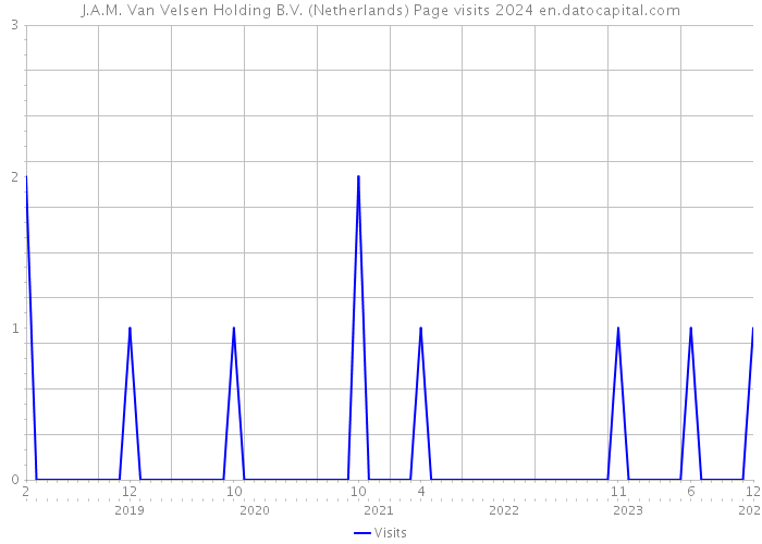 J.A.M. Van Velsen Holding B.V. (Netherlands) Page visits 2024 
