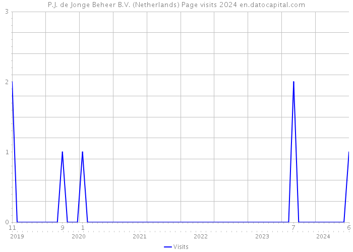 P.J. de Jonge Beheer B.V. (Netherlands) Page visits 2024 
