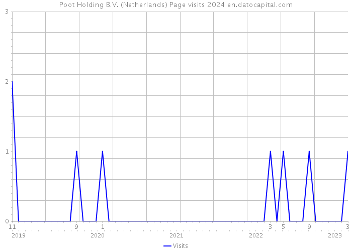 Poot Holding B.V. (Netherlands) Page visits 2024 