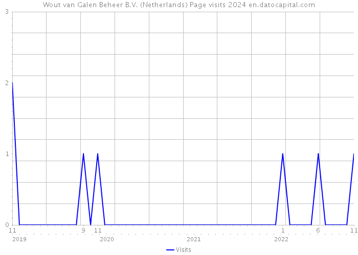 Wout van Galen Beheer B.V. (Netherlands) Page visits 2024 