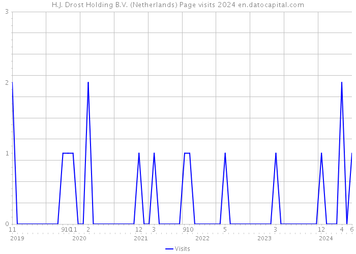 H.J. Drost Holding B.V. (Netherlands) Page visits 2024 