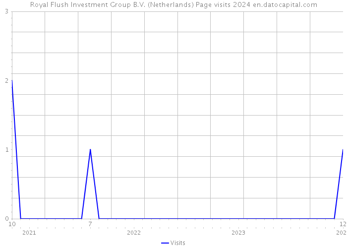 Royal Flush Investment Group B.V. (Netherlands) Page visits 2024 