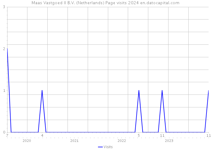 Maas Vastgoed II B.V. (Netherlands) Page visits 2024 