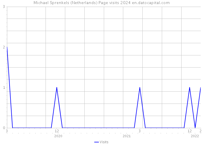 Michael Sprenkels (Netherlands) Page visits 2024 