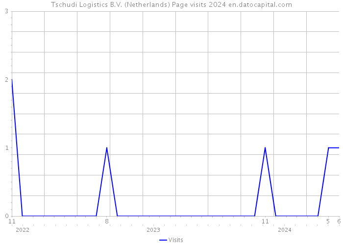 Tschudi Logistics B.V. (Netherlands) Page visits 2024 