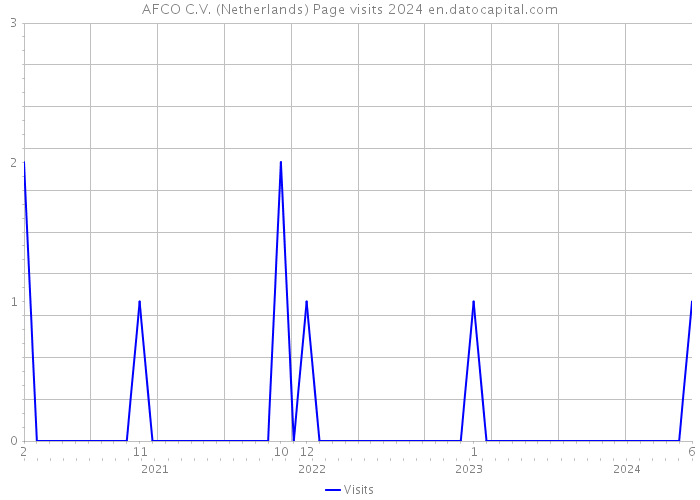 AFCO C.V. (Netherlands) Page visits 2024 