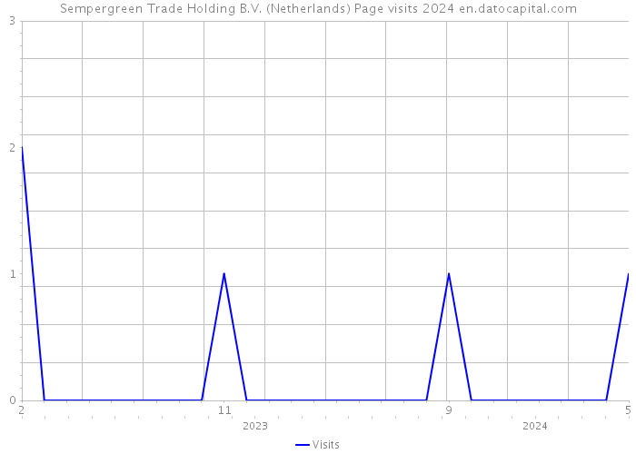 Sempergreen Trade Holding B.V. (Netherlands) Page visits 2024 