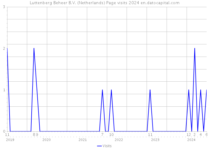 Luttenberg Beheer B.V. (Netherlands) Page visits 2024 