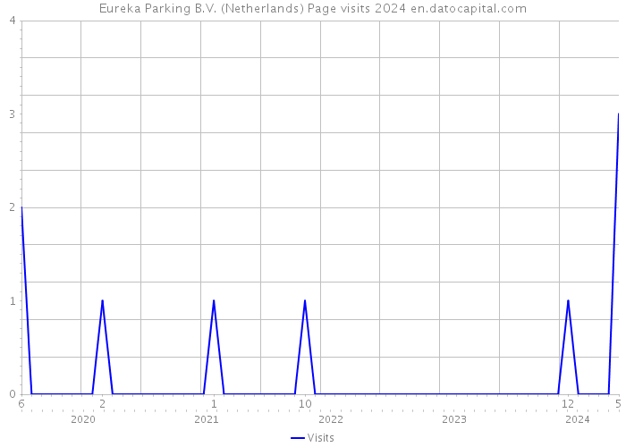 Eureka Parking B.V. (Netherlands) Page visits 2024 