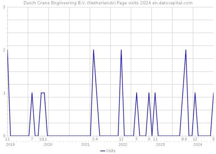 Dutch Crane Engineering B.V. (Netherlands) Page visits 2024 