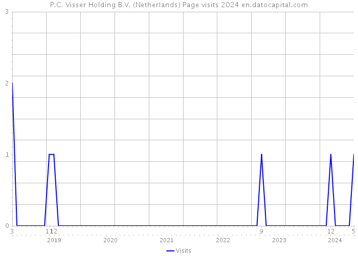 P.C. Visser Holding B.V. (Netherlands) Page visits 2024 