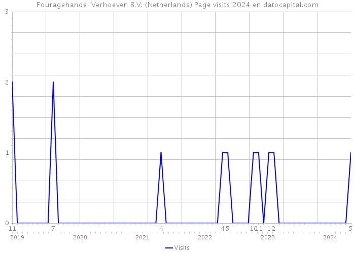 Fouragehandel Verhoeven B.V. (Netherlands) Page visits 2024 