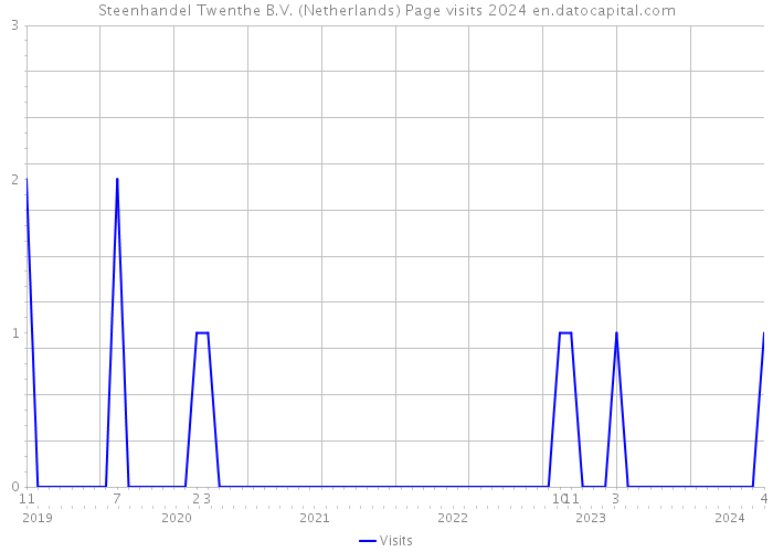 Steenhandel Twenthe B.V. (Netherlands) Page visits 2024 
