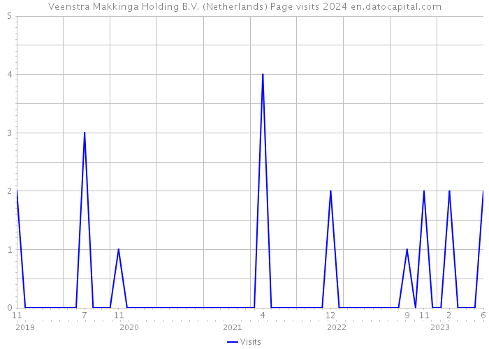 Veenstra Makkinga Holding B.V. (Netherlands) Page visits 2024 
