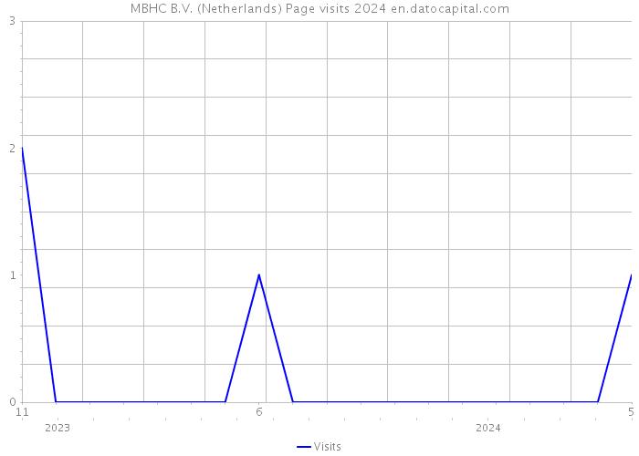 MBHC B.V. (Netherlands) Page visits 2024 