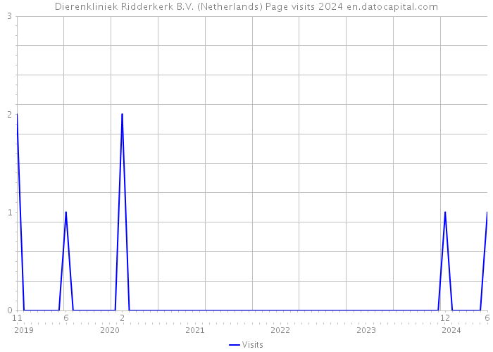 Dierenkliniek Ridderkerk B.V. (Netherlands) Page visits 2024 