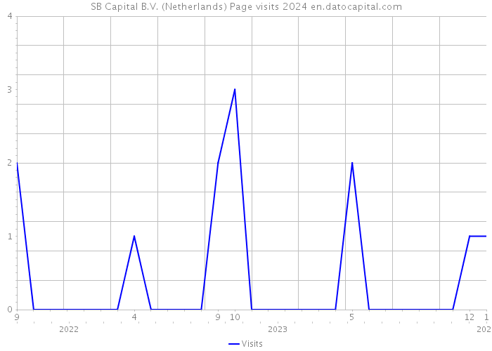 SB Capital B.V. (Netherlands) Page visits 2024 